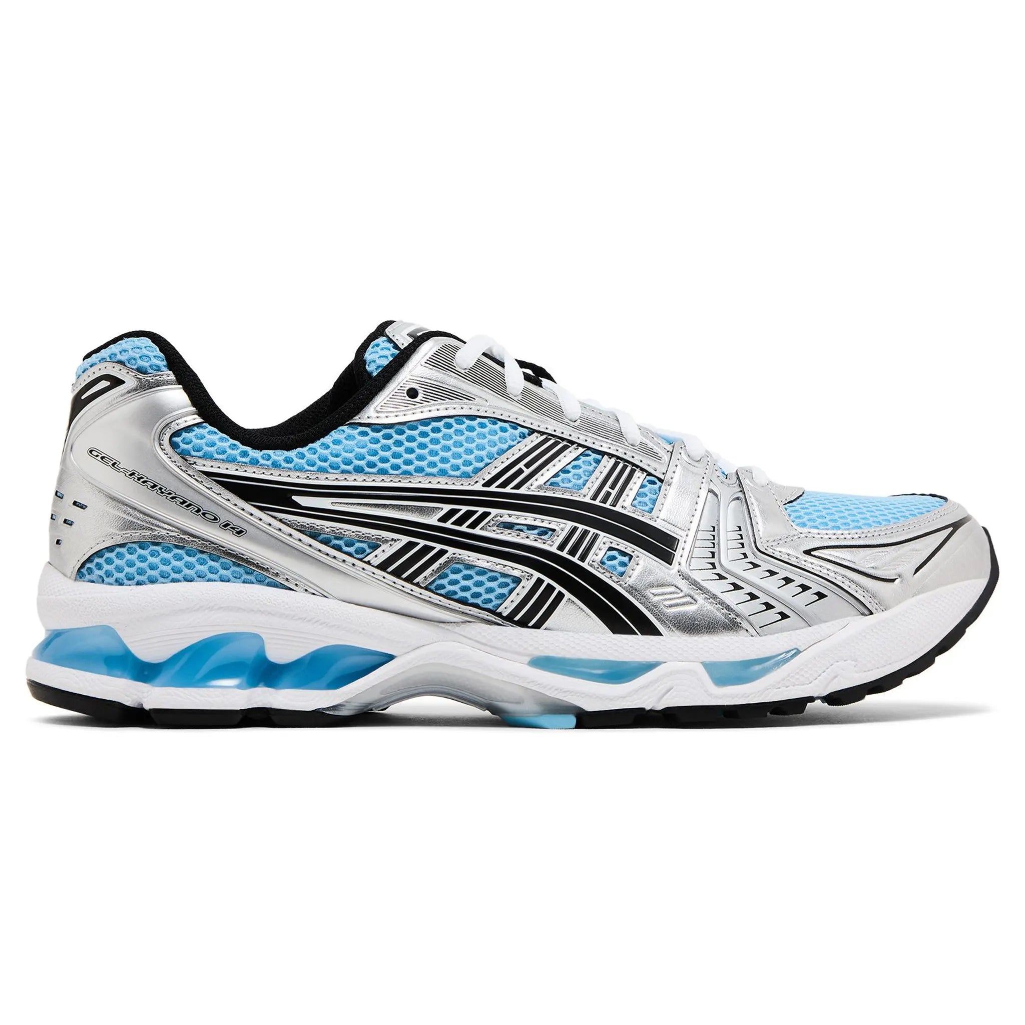 Side View of ASICS Gel-Kayano 14 Arctic Sky Pure Silver 1203A537-400